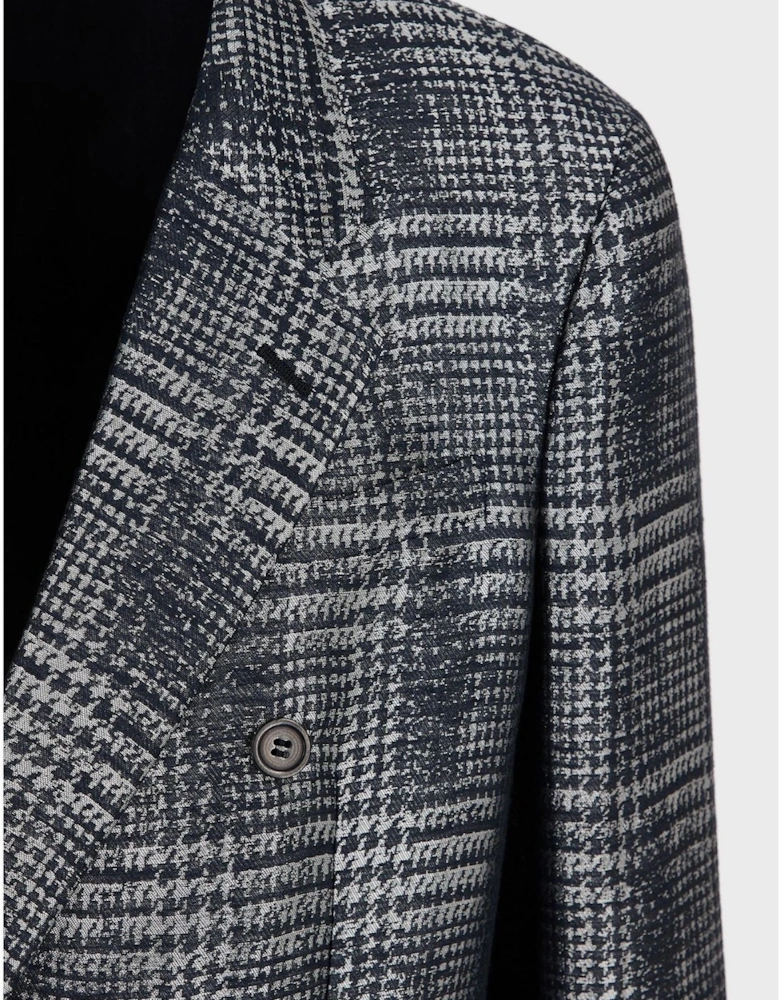 Notched Neck Regular Fit Blazer Jacket