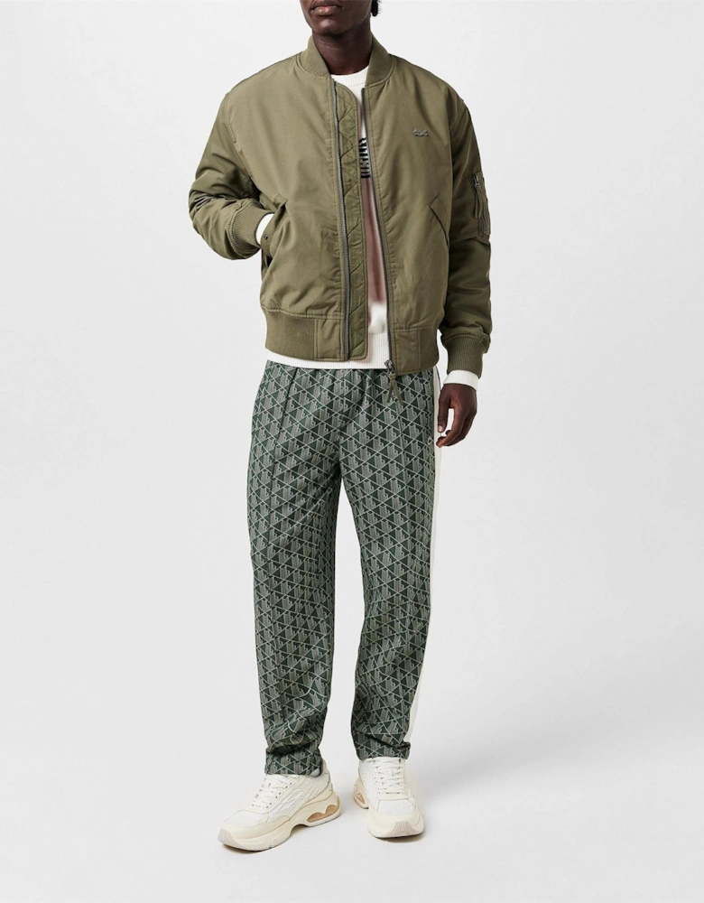 Geometric Patterned Regular Fit Track Pants