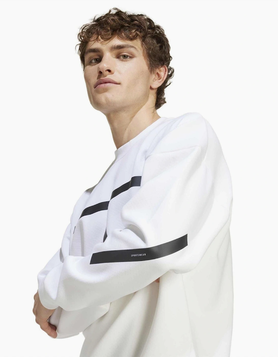 Z.N.E. Crew Neck Long Sleeve Oversized Sweatshirt