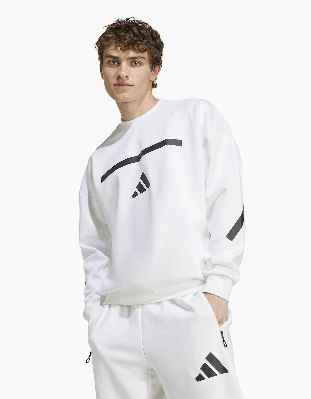Z.N.E. Crew Neck Long Sleeve Oversized Sweatshirt