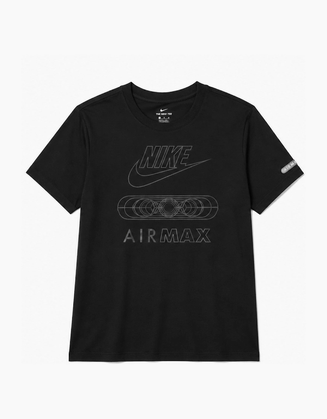 Nike Mens Air Max Tonal Sports Casual T Shirt in Black, 6 of 5