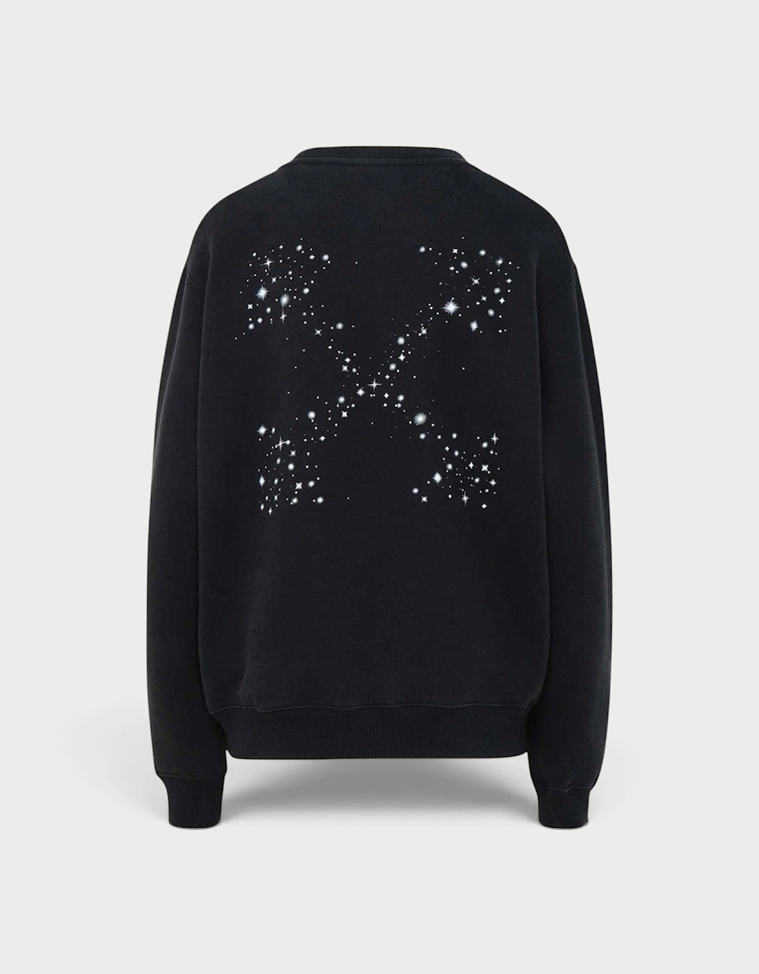 Bling Stars Arrow Regular Crewneck Black