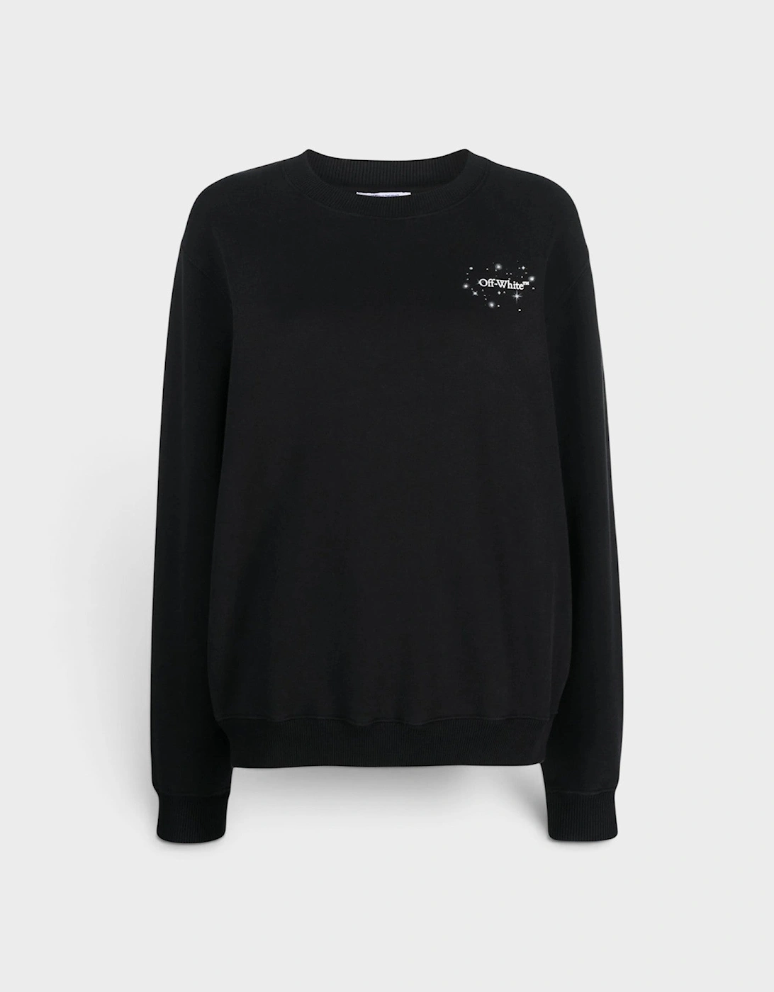 Bling Stars Arrow Regular Crewneck Black