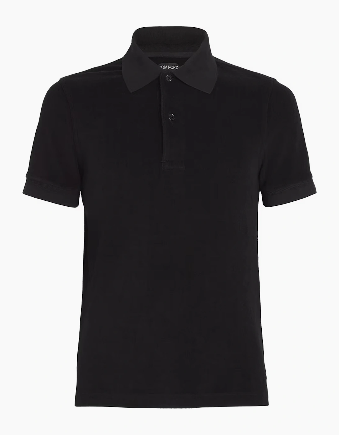 TOM FORD TOWELLING POLO SHIRT BLACK, 4 of 3