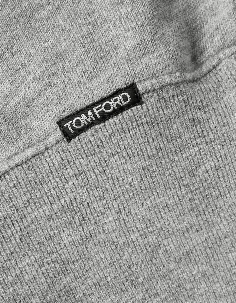 TOM FORD COTTON BLEND SWEATSHIRT GREY