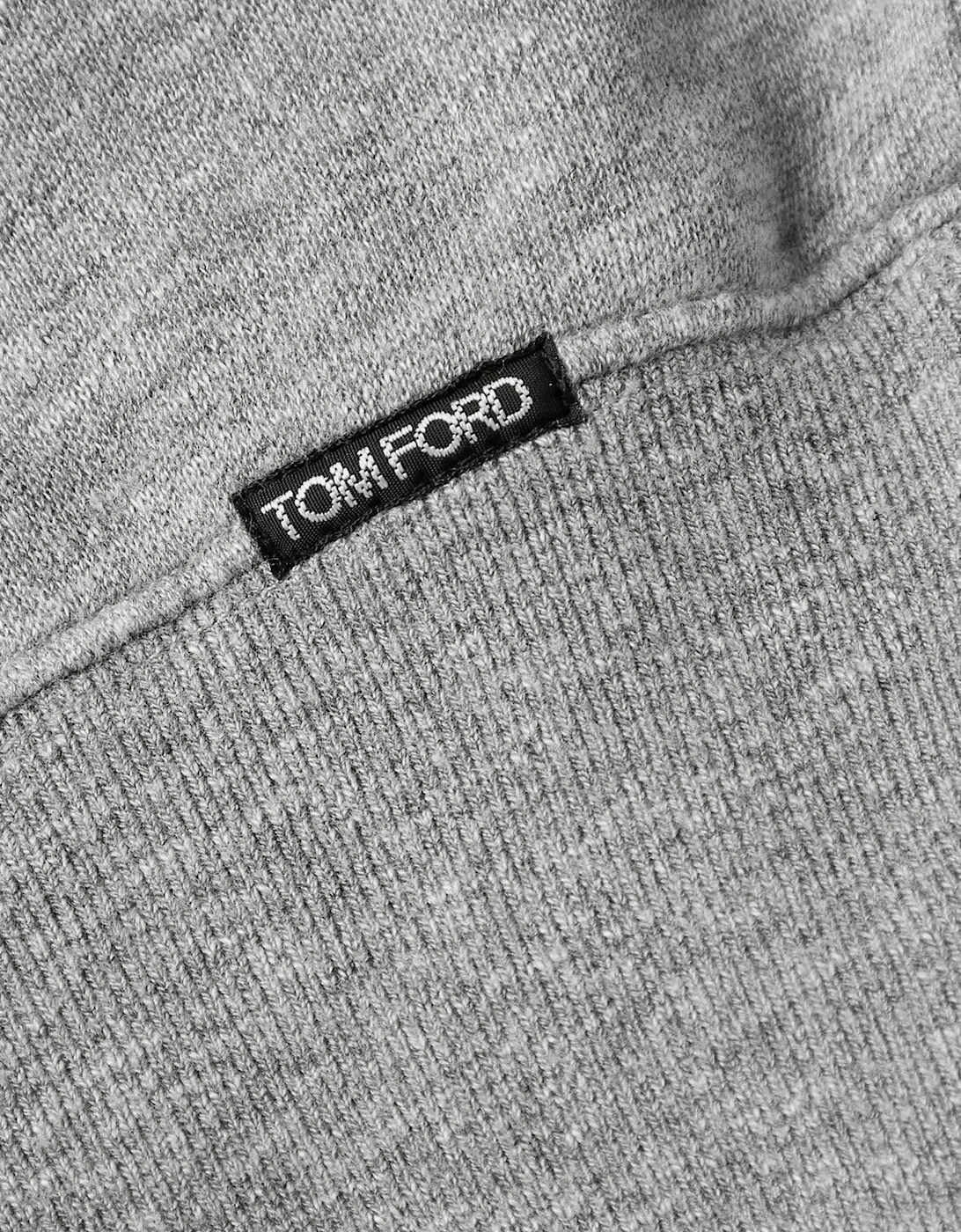 TOM FORD COTTON BLEND SWEATSHIRT GREY