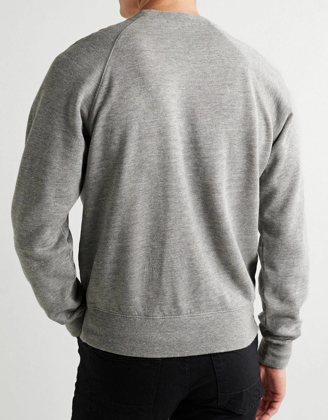 TOM FORD COTTON BLEND SWEATSHIRT GREY