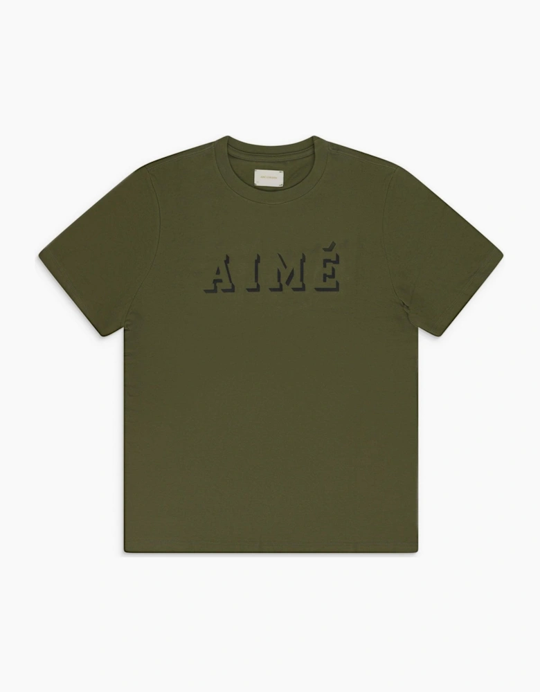 AIMÉ LEON DORE SHADOW LOGO TEE OLIVE