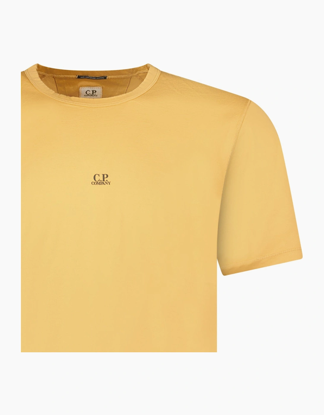 CP Company Mercerized Cotton Jersey 70/2 T-Shirt Apricot