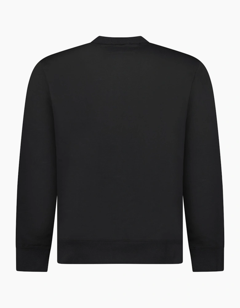 CP Company Metropolis Stretch Fleece Graphic Sweatshirt Black