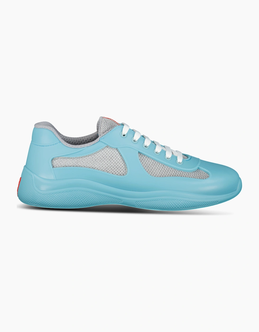 Prada Americas Cup Sneakers Soft Rubber Light Blue & Grey Mesh, 5 of 4
