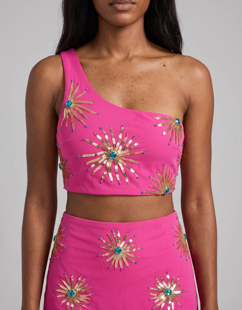 Callie Hot Pink Co-ord Skirt