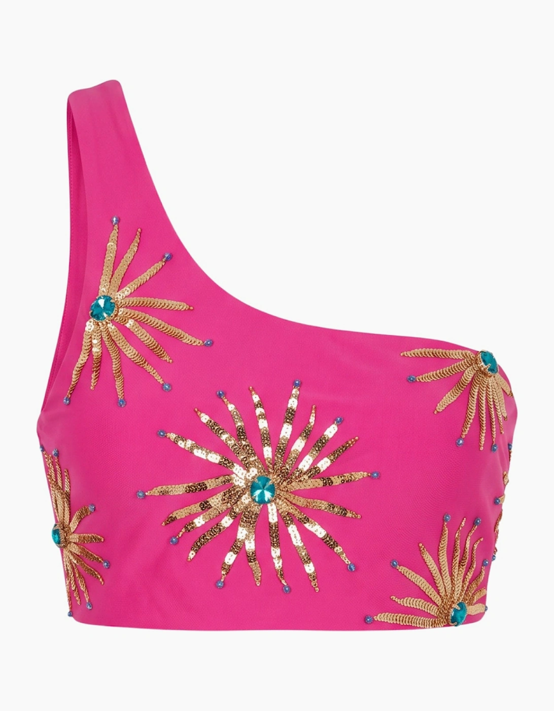 Callie Hot Pink Co-ord One Shoulder Top
