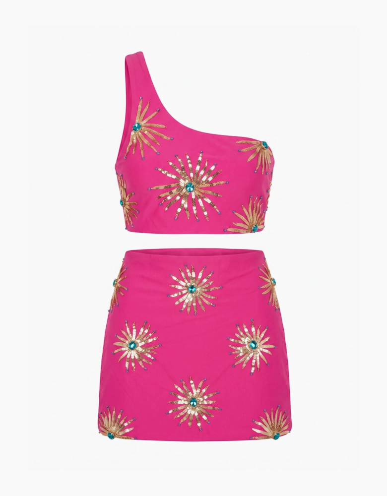 Callie Hot Pink Co-ord Skirt