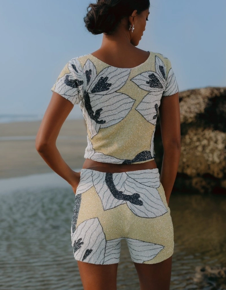 Lily Rose Top in Yellow Oceanus x By Poppy