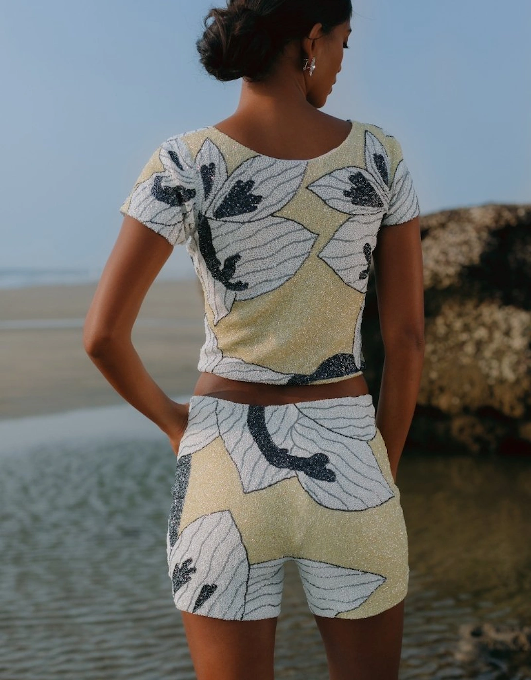 Lily Rose Top in Yellow Oceanus x By Poppy