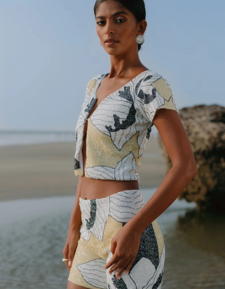 Lily Rose Top in Yellow Oceanus x By Poppy