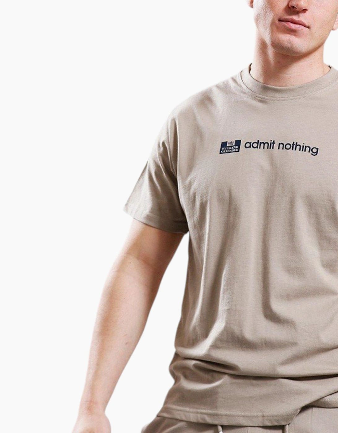 Weekend Offender Mens T Shirts Admit Nothing Top Short Sleeve Summer Tee Premium
