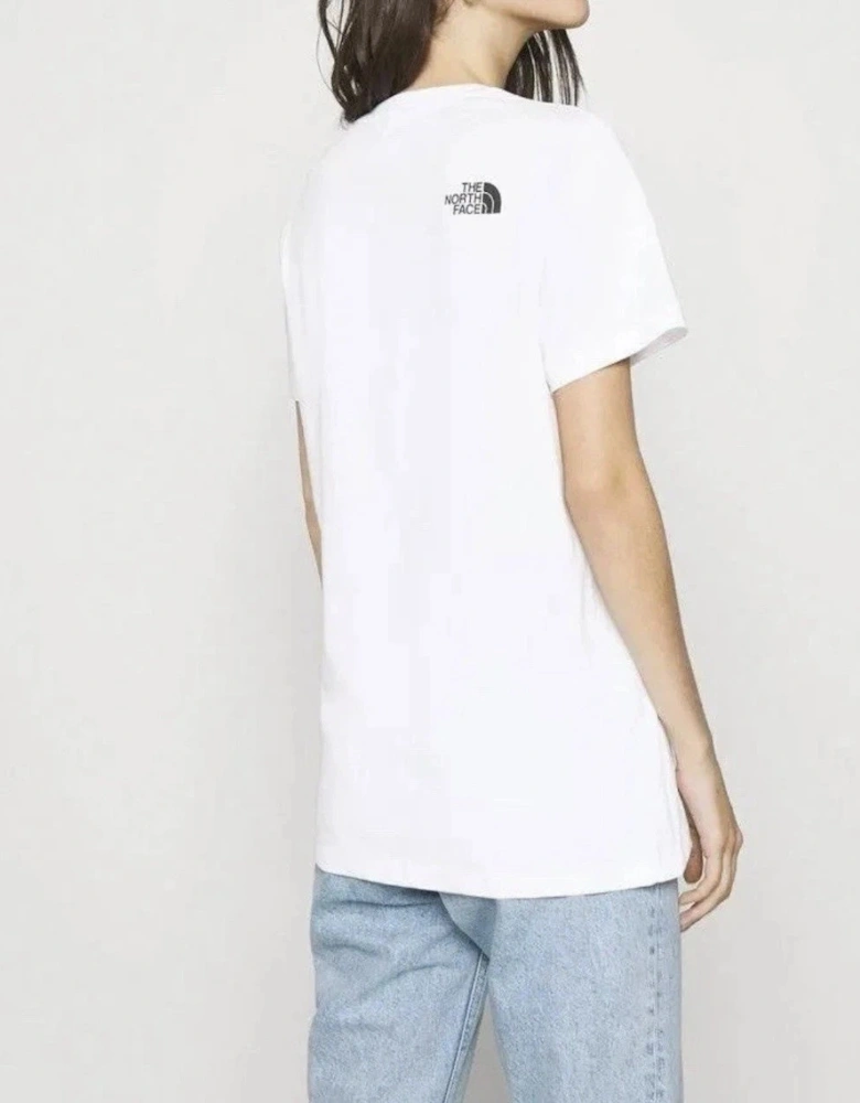 The North Face Women's Red Box Logo T-Shirt White/Red