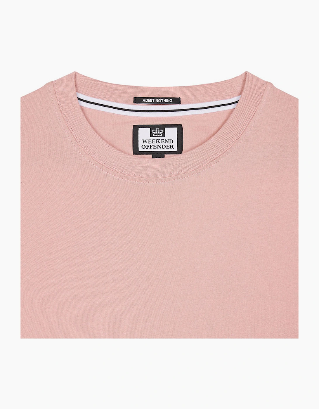 Weekend Offender Mens T Shirt Noosa Summer Short Sleeve Crew Neck Tee Dusty Pink