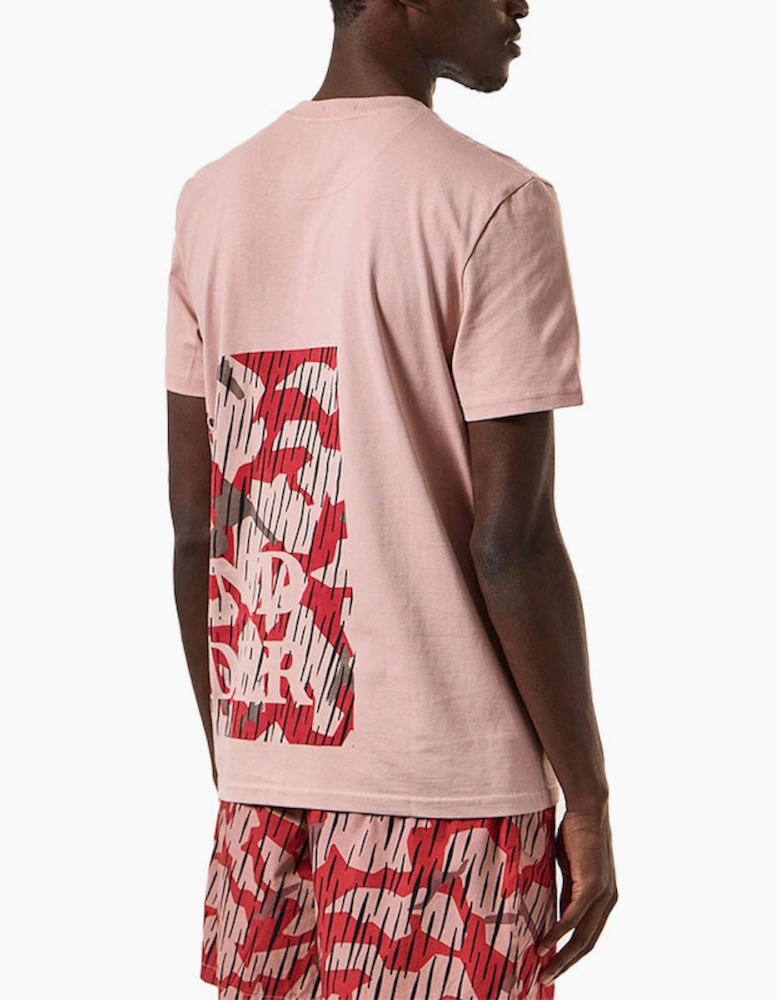 Weekend Offender Mens T Shirt Noosa Summer Short Sleeve Crew Neck Tee Dusty Pink