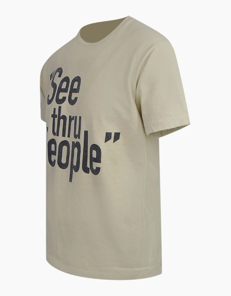 Gallery Dept See Thru People Antique White T-Shirt