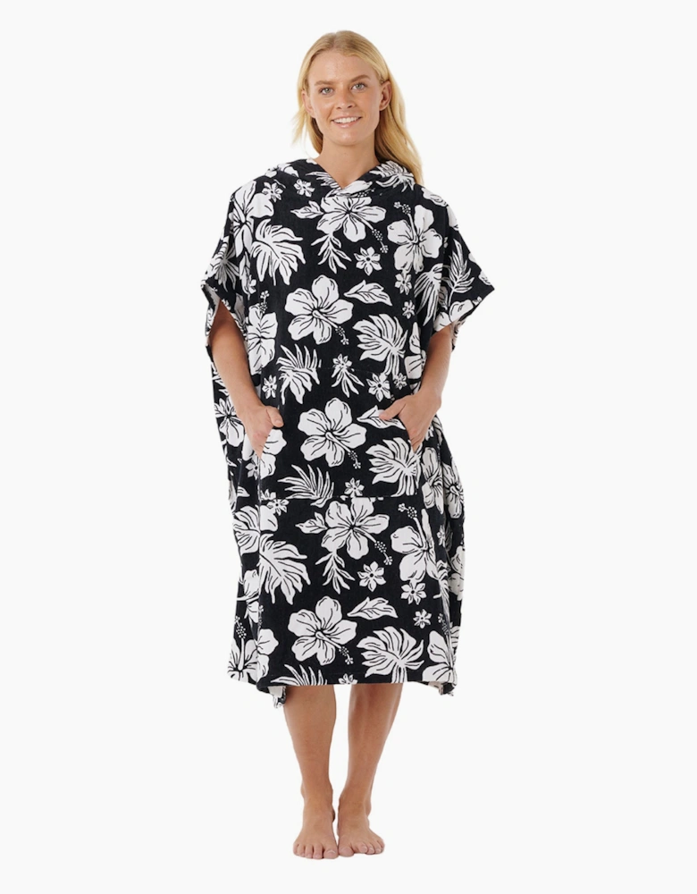 Rip Curl Womens Mixed Floral Print Storm Hooded Towel Poncho