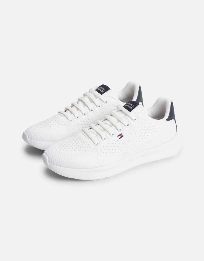 Tommy Hilfiger Lightweight Mens Knit Trainers - White
