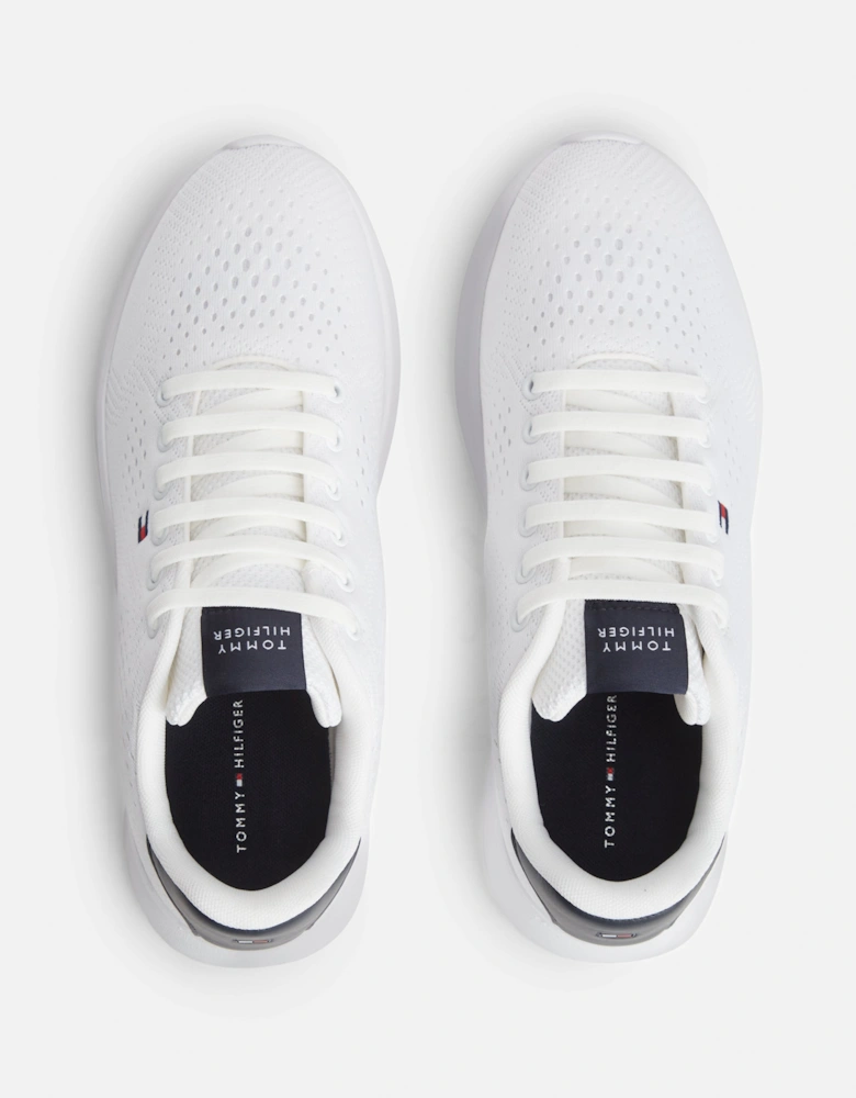 Tommy Hilfiger Lightweight Mens Knit Trainers - White