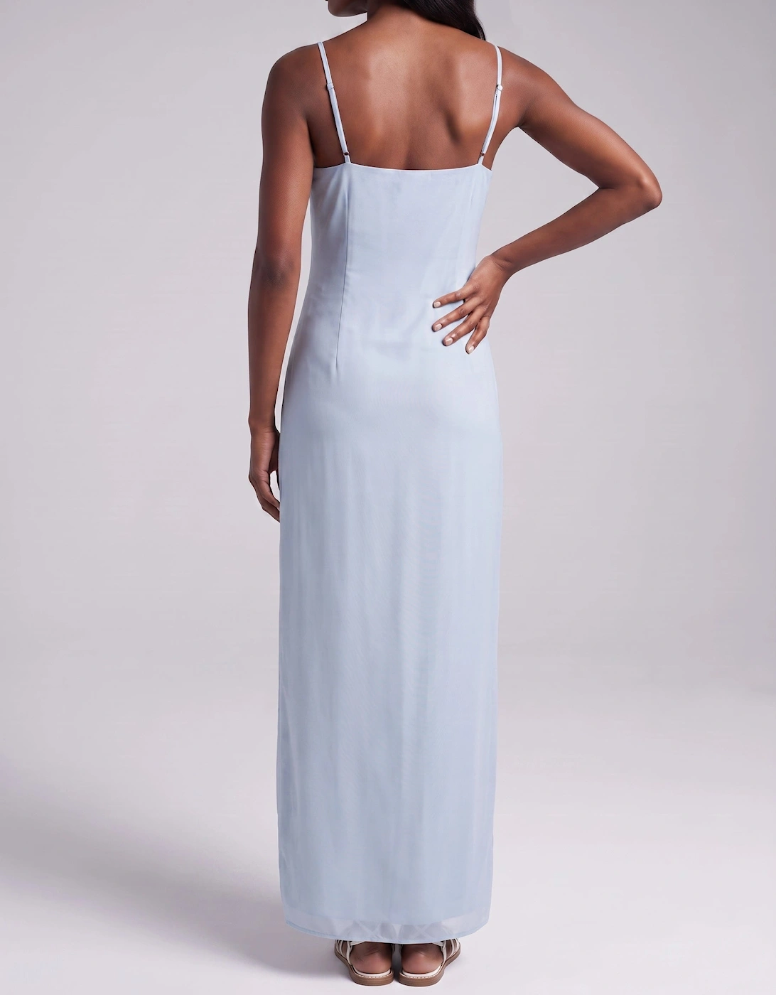 Delilah Beaded Dress Blue Oceanus x By Poppy in Stock