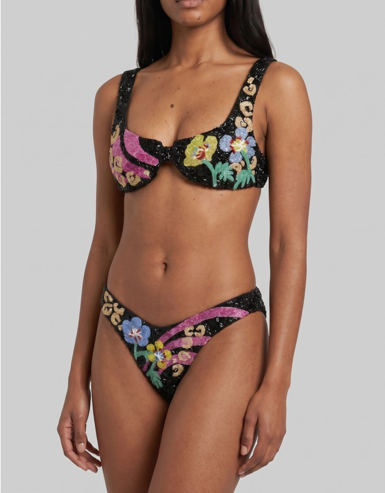 Colorful Flower Bikini Bottom