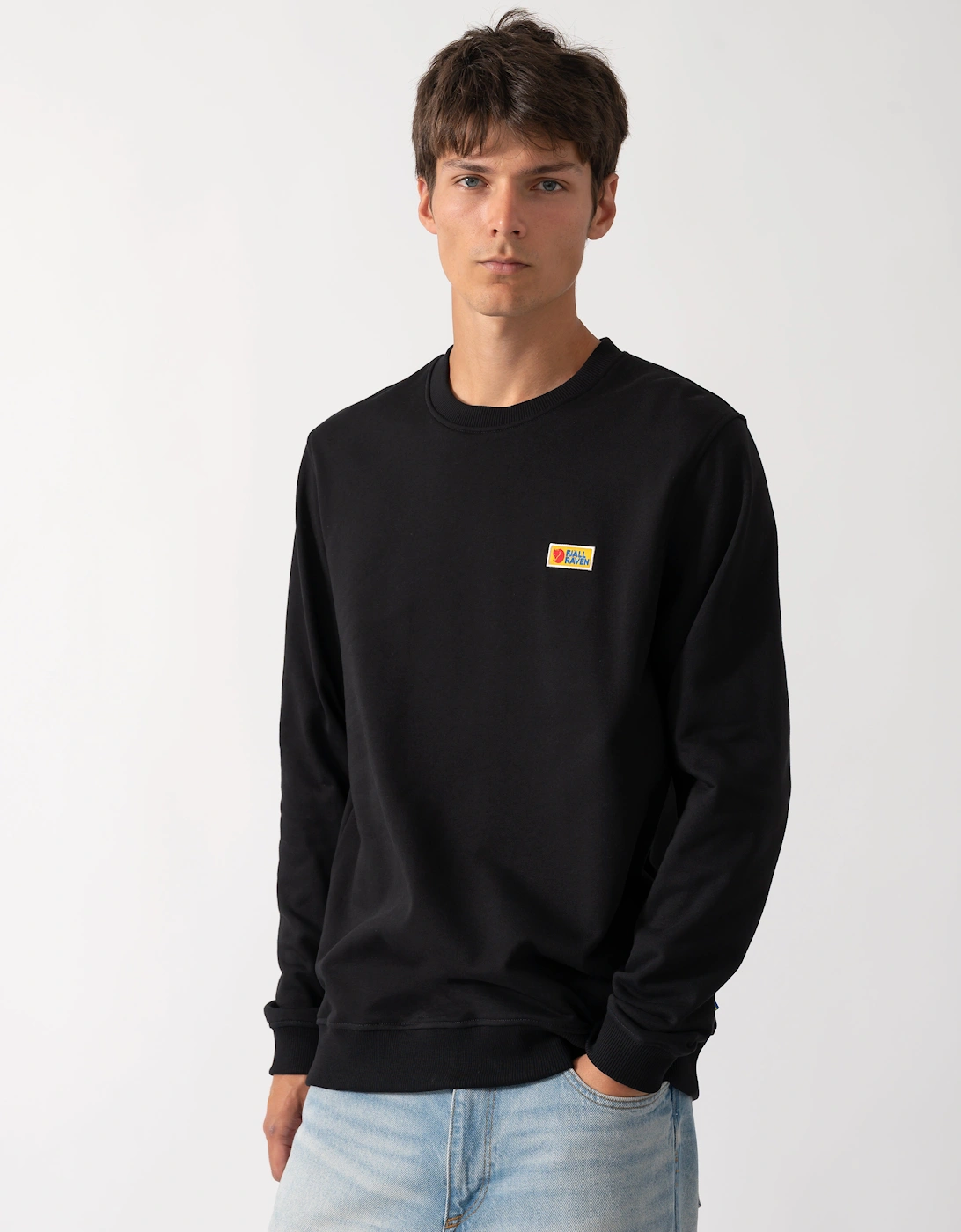 Fjallraven Men's Black Vardag Sweater - 550 - Size 38