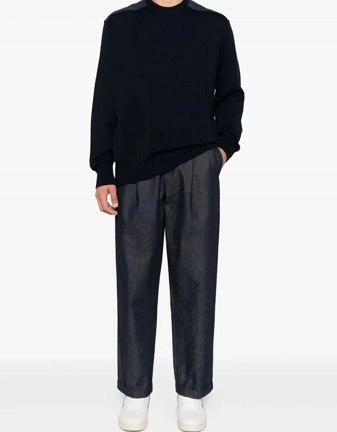Technical Wool Typhoon Sweater Navy