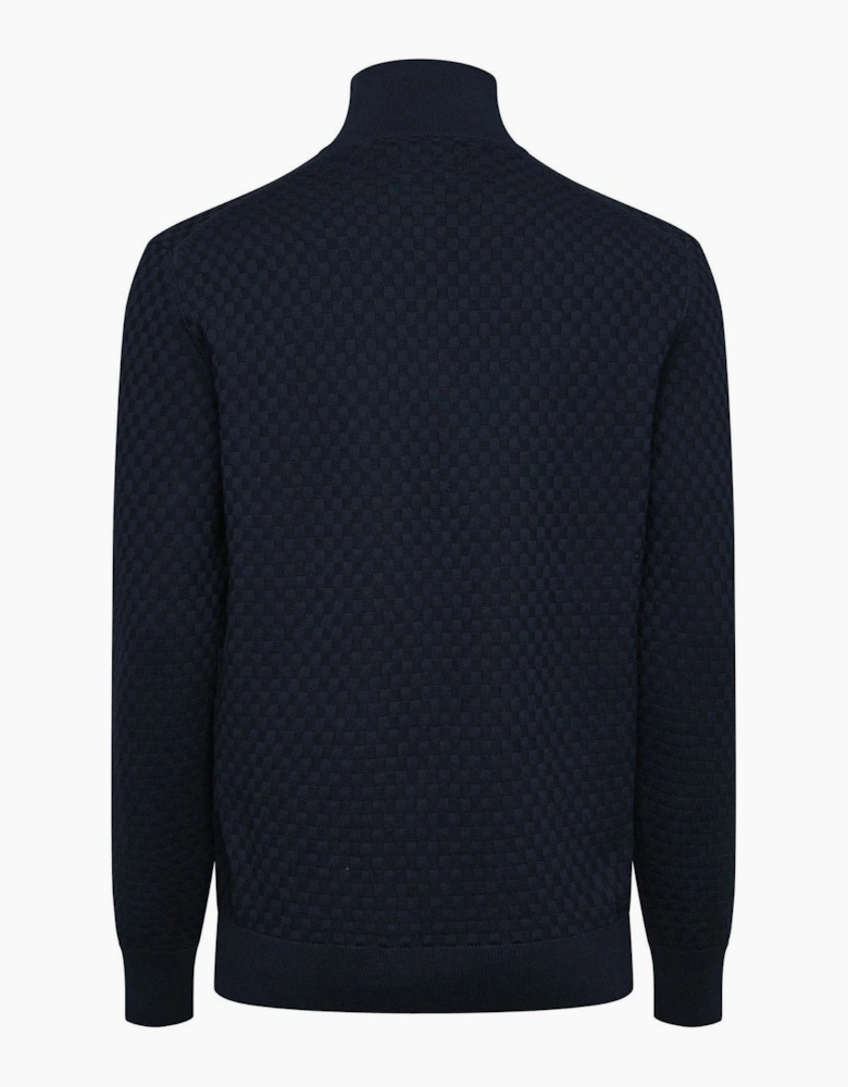 Zip Neck High Collar Long Sleeve Sweatshirt