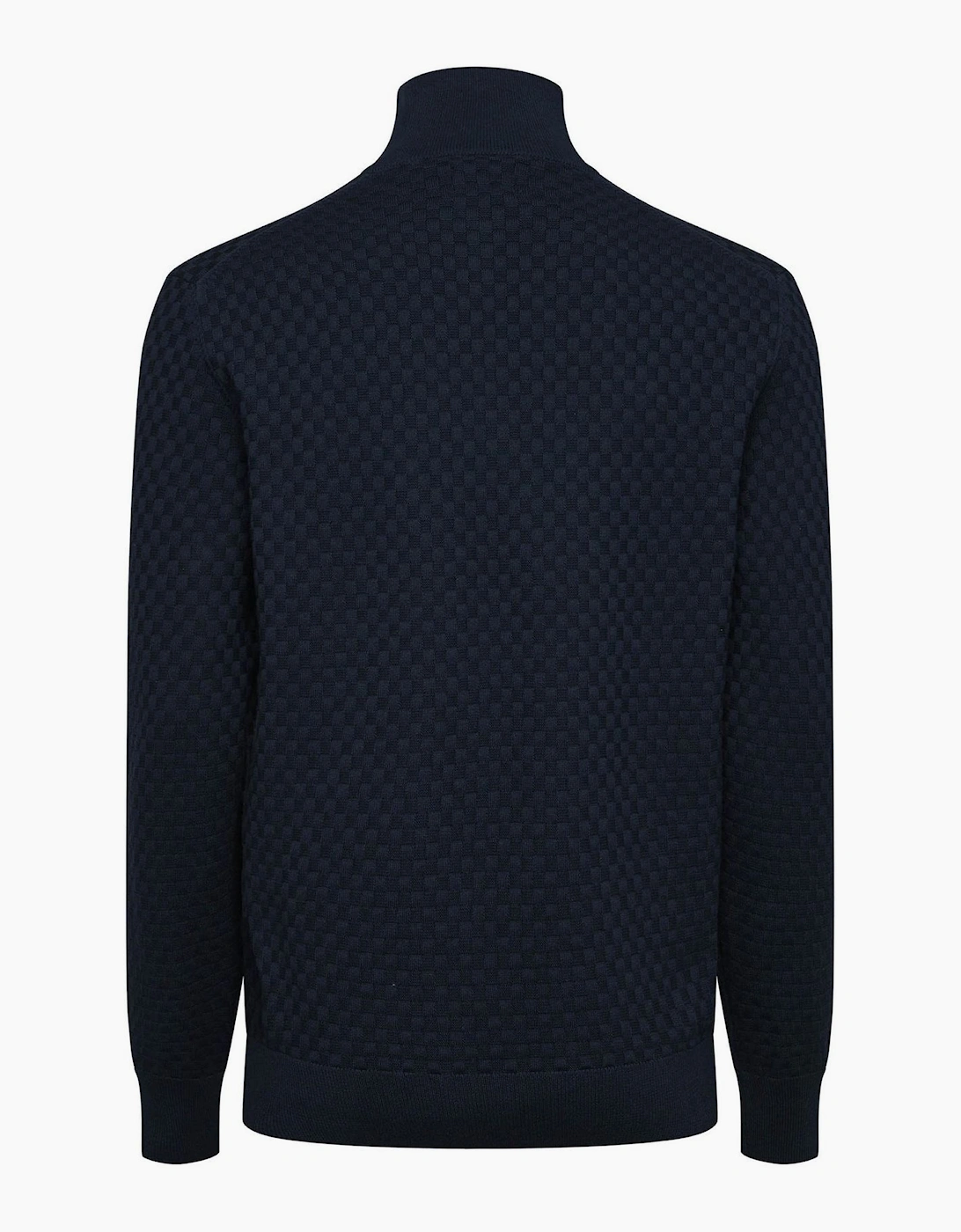 Zip Neck High Collar Long Sleeve Sweatshirt