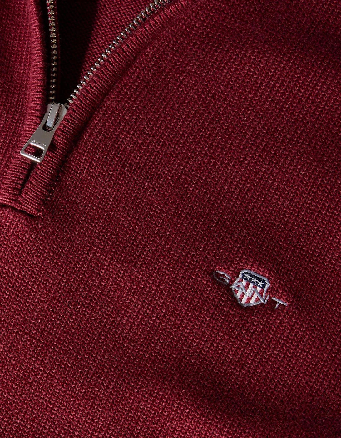 Zip Neck High Collar Long Sleeve Sweatshirt