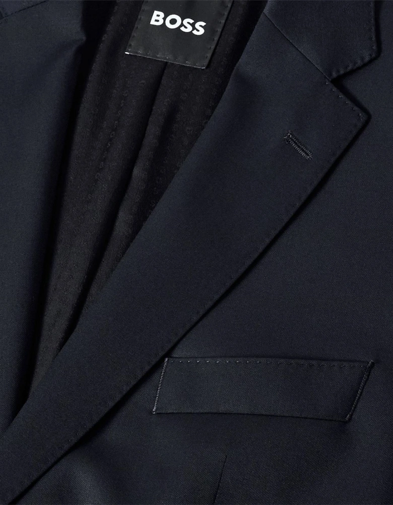 Jeckson Solid Patterned Suit Jacket with Flap and Chest Pocket