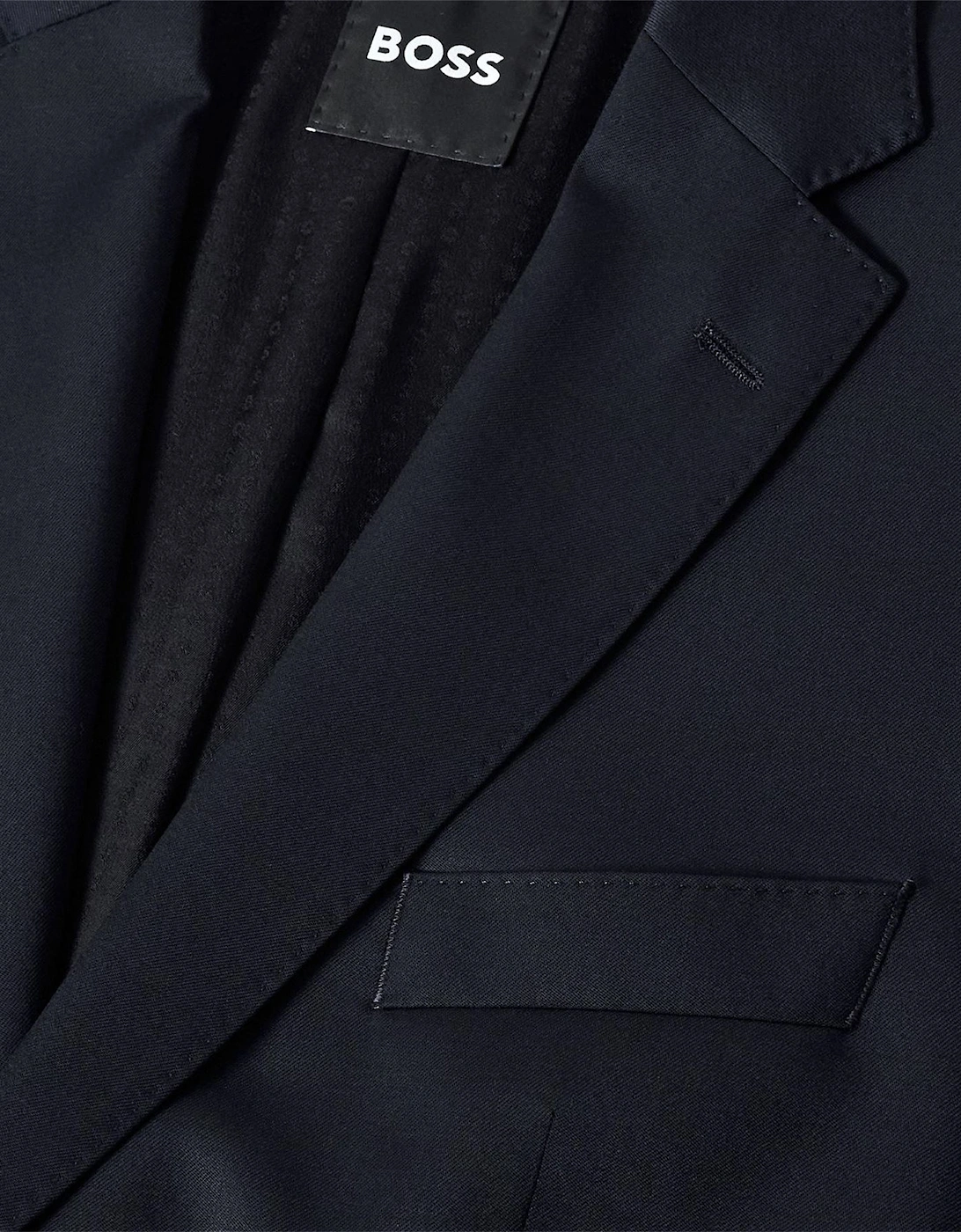 Jeckson Solid Patterned Suit Jacket with Flap and Chest Pocket