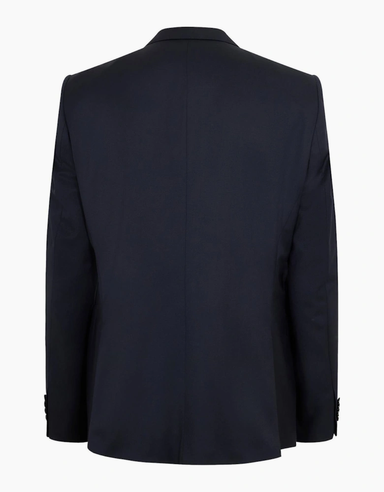Jeckson Solid Patterned Suit Jacket with Flap and Chest Pocket