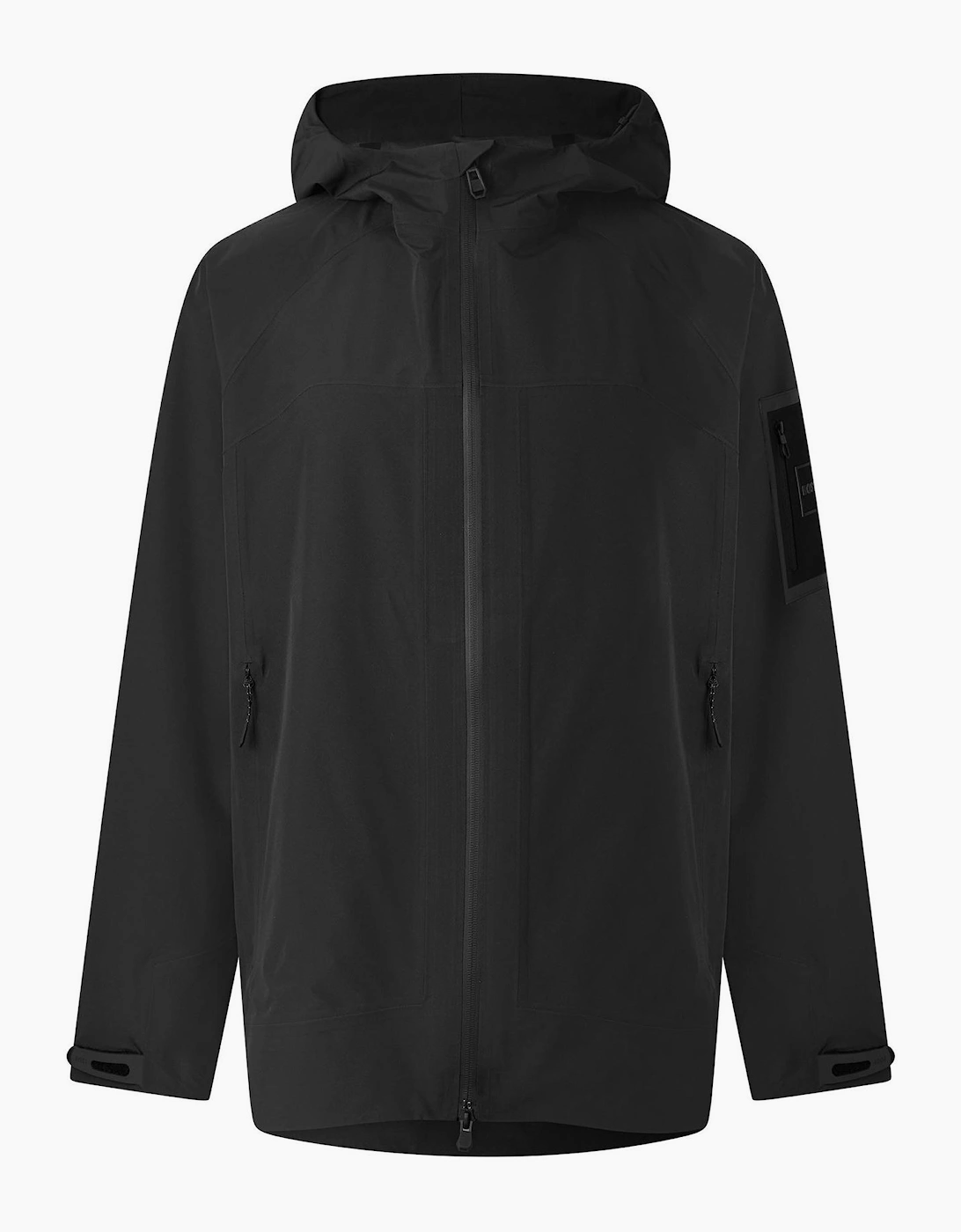Hooded Rain Coat with Storm Flap and Fitted Cuff, 4 of 3
