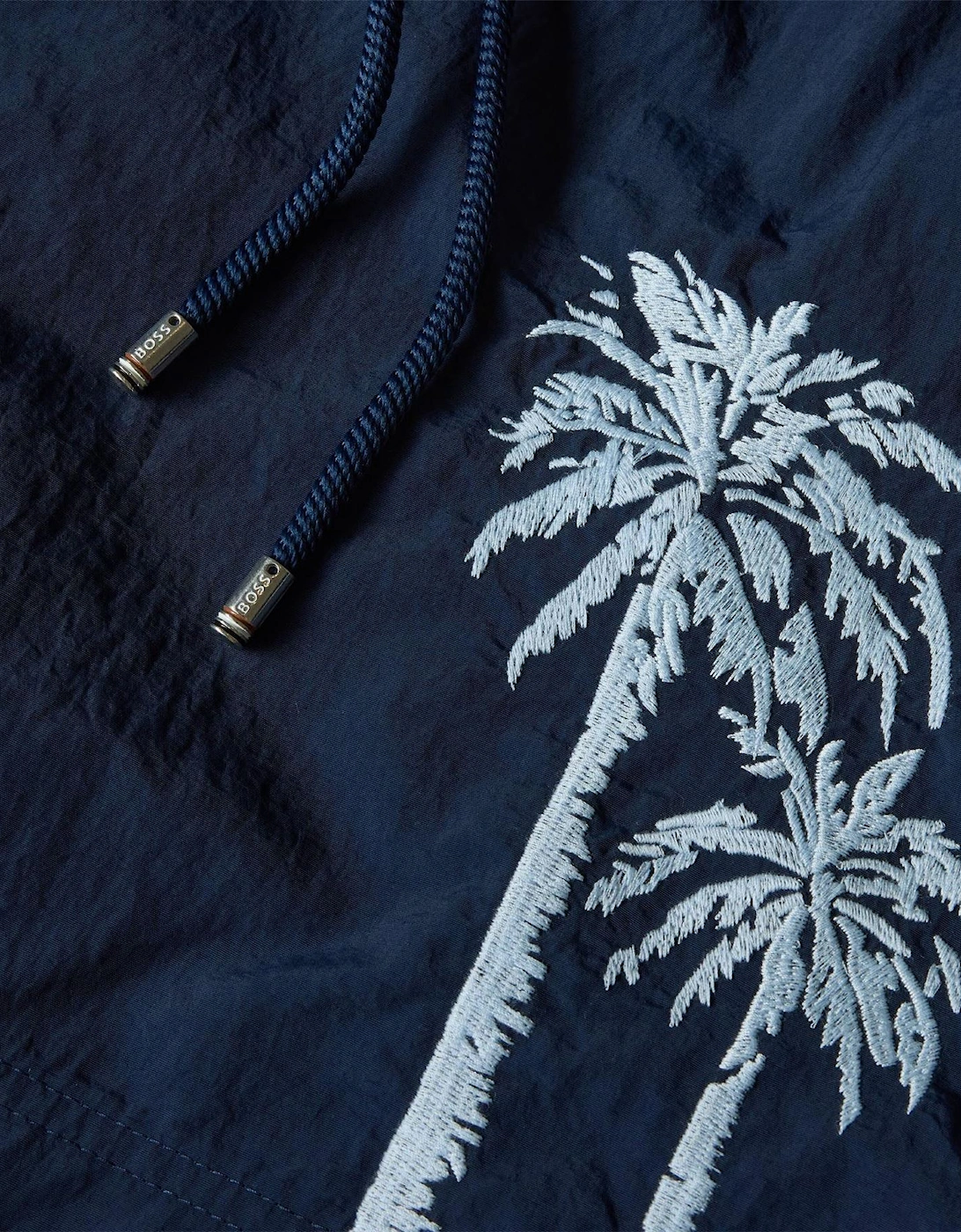 Palm Embroidery Graphic Swim Trunk