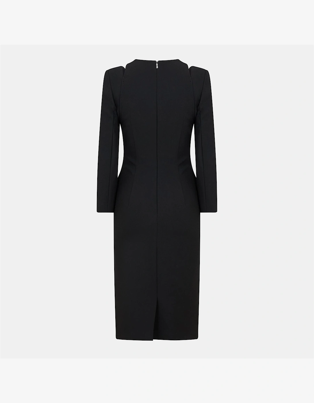 Dadeka Crew Neck Midi Bodycon Dress