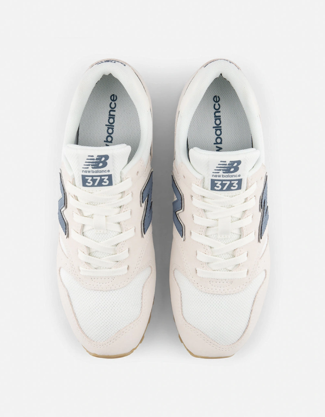 New Balance 373 Womens Trainers - Linen/Shadow Blue