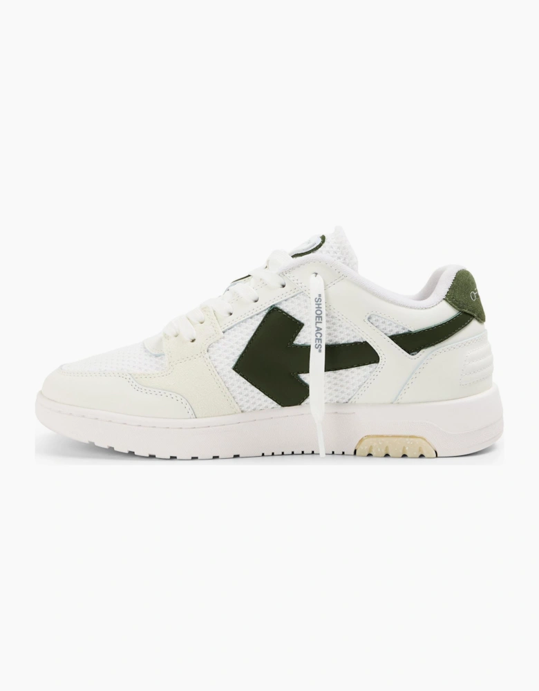 Mens Slim Low Calfskin Leather Trainers