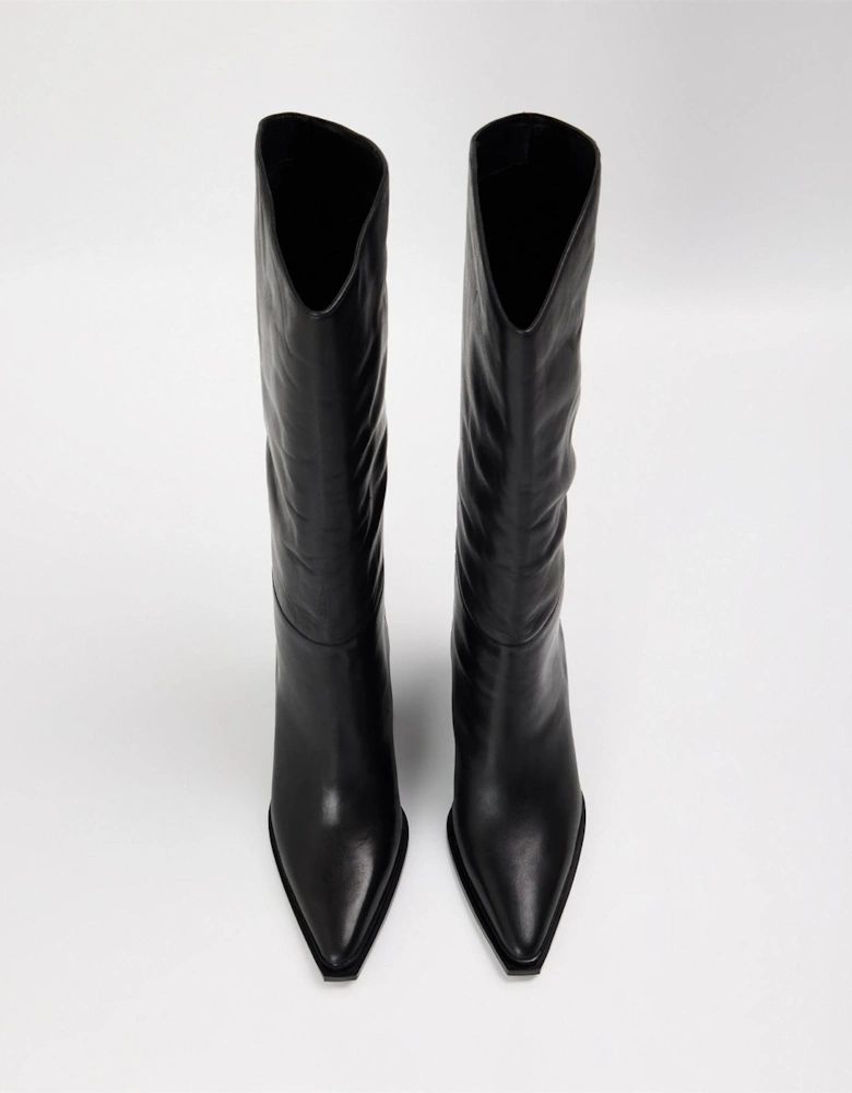 Bronty Knee High Block Heel Boots