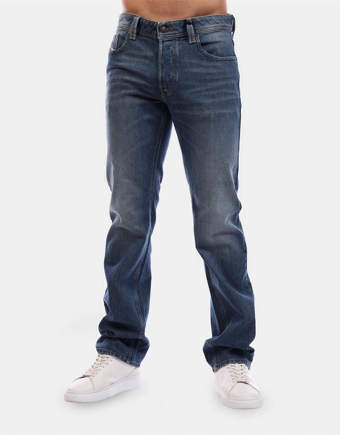 Five Pocket Design Straight Leg Jeans