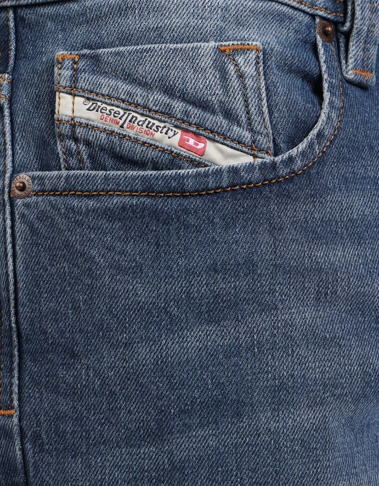 Five Pocket Design Straight Leg Jeans