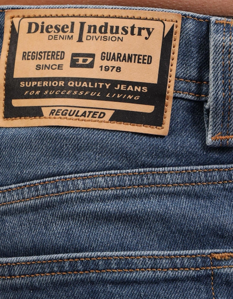Five Pocket Design Straight Leg Jeans