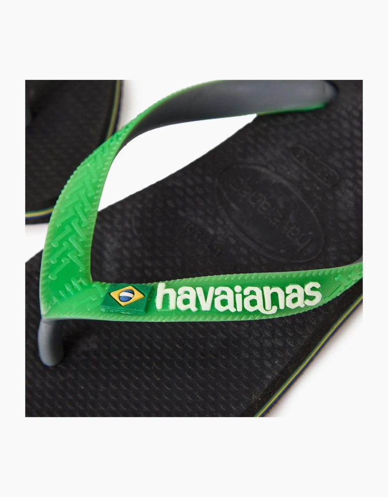 Hav. Brasil Mix Leaf Green Marine B Flip Flops Womens