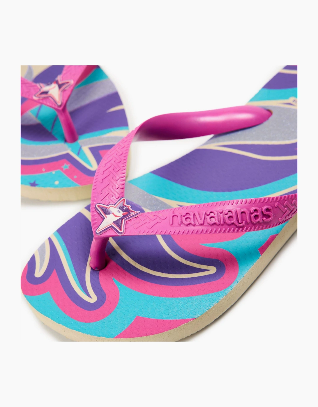 Fantasy Graphic Print Thong Toe Flip Flops